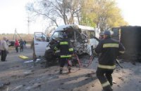 Возле Белой Церкви в ДТП попала маршрутка: погиб водитель, 13 человек травмированы 