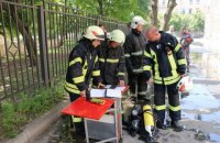 В Харькове произошел пожар в здании Апелляционного суда