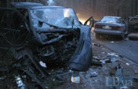В Киеве Ford протаранил микроавтобус с детьми