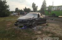 Водитель, сбивший насмерть женщину на остановке под Харьковом, арестован на два месяца