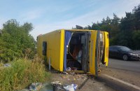 В Днепропетровской области фура врезалась в маршрутку, 13 пострадавших