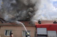В Мукачево горел мотель 