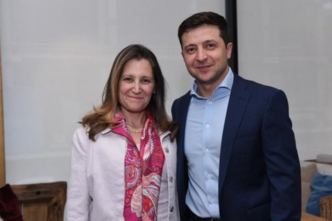 Зеленский и глава МИД Канады обсудили борьбу с коррупцией и ситуацию на Донбассе