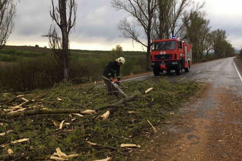 100 населених пунктів на заході України залишились без електрики через негоду