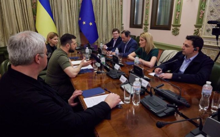 Зеленський у Львові зустрівся з очільницею Європарламенту Мецолою