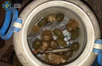 У будівлі президії Національної академії аграрних наук у центрі Києва виявили схованку зі зброєю, боєприпасами та вибухівкою