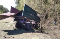 На Сумщині вантажівка і комбайн наїхали на міни, є загиблий