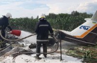 На Київщині впав і загорівся легкомоторний літак 