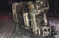 В Донецке джип боевиков протаранил автобус: есть жертвы