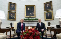 Під час зустрічі у Білому домі Байден та Трамп говорили про Україну