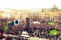 На львовском Евромайдане дали отпор "свободовцам"