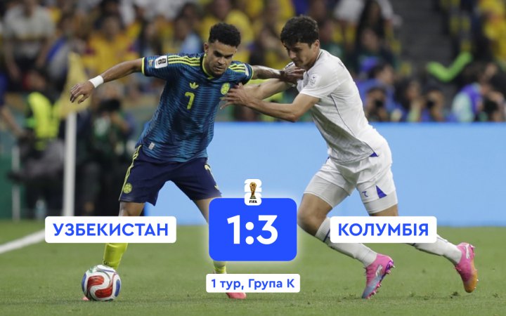 ЧС-2026: Колумбія обіграла Узбекистан 