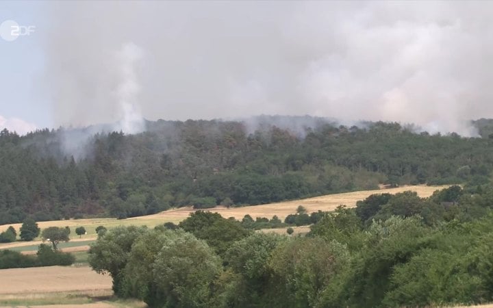​Масштабна лісова пожежа спалахнула на колишньому військовому полігоні у Німеччині