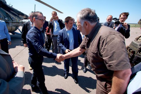 Глава МИД Германии приехал в Мариуполь