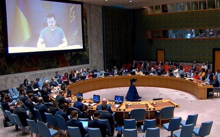 Україна повинна отримати чіткі юридичні зобов’язання колективної безпеки, – Зеленський на Радбезі ООН