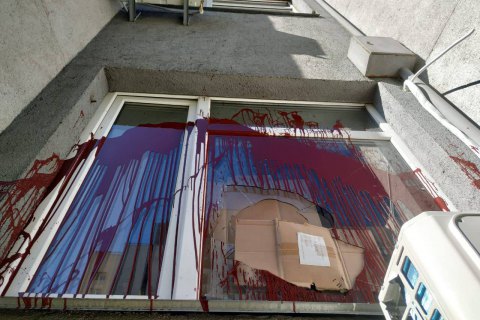 На офис нардепа Билецкого на киевской Оболони совершили нападение