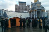 На Майдане Независимости установили полевой храм