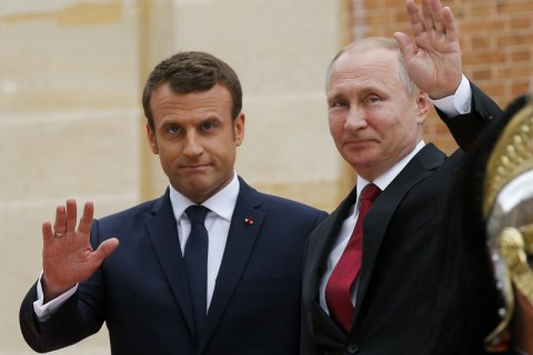 Макрон перед финалом ЧМ-2018 поговорит с Путиным об Украине