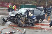 У центрі Києва п'яний водій влаштував ДТП, вилетівши на зустрічну смугу