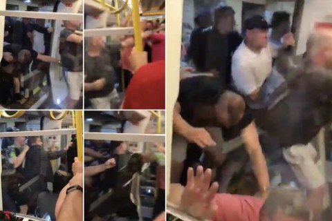 Перед матчем за Суперкубок Англії сталася масова бійка фанів "МанСіті" і "Ліверпуля"