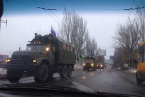 В Горловку зашла колонна российской техники