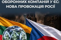 Провокація російських спецслужб: в Литві та Чехії біля офісів оборонних підприємств виявили вінки