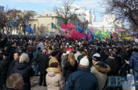 В Житомире на митинг оппозиции пришли тысячи недовольных жизнью