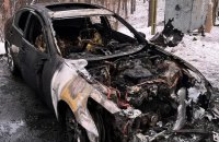 Голові фракції "Голос" у міськраді Українки спалили авто