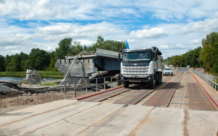 У Сумській області відкрили ще один мостовий перехід замість зруйнованого під час війни