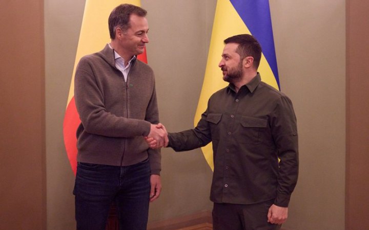 Зеленський і прем'єр Бельгії обговорили важливість розблокування 50 млрд євро допомоги від ЄС