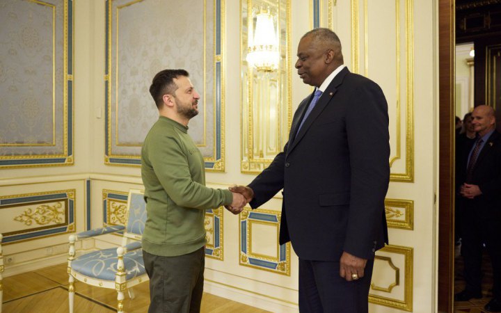 Президент Зеленський зустрівся з Міністром оборони США Ллойдом Остіном