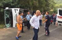 В Турции перевернулся автобус с туристами, есть пострадавшие