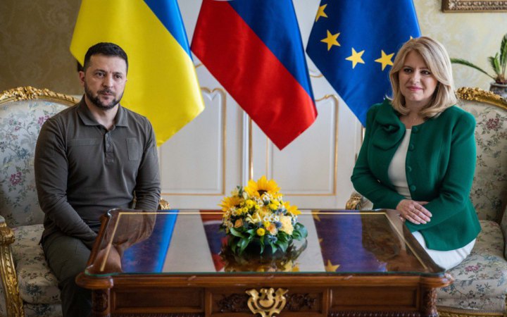Зеленський обговорив економічну співпрацю з президенткою Словаччини