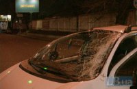 Daewoo Lanos перевернул Matiz на Верхнем Валу в Киеве