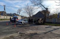 5 человек пострадали в результате столкновения патрульного автомобиля с ВАЗом в Херсоне