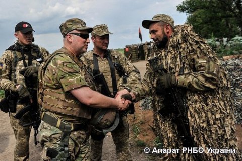 Турчинов відвідав Мар'їнку та Красногорівку