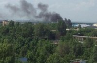 Мар'їнку охоплено пожежами через обстріли