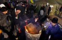 Неизвестные сожгли микроавтобус, обеспечивающий Евромайдан