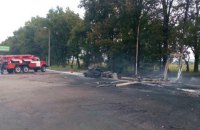 В Киевской области газовый модуль АЗС взорвался после удара автомобиля
