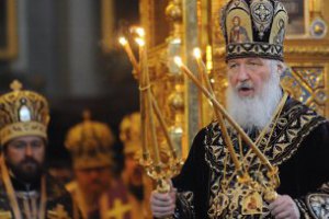 Глава РПЦ отслужил молебен в Лавре