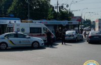В Киеве водитель троллейбуса умер за рулем