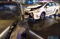 У Києві на Троєщині сталася ДТП за участю машини поліції