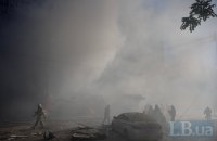 ​У Подільському районі Києва – сильне задимлення унаслідок атаки ( оновлено)