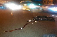 В Киеве "маршрутка" сбила насмерть пешехода-нарушителя