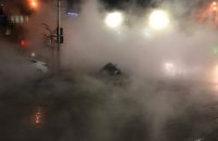 В "Киевтеплоэнерго" рассчитывают ликвидировать последствий аварии на Шота Руставели до 15:00 среды