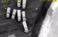 Беспилотник ОБСЕ зафиксировал 16 российских грузовиков, пересекающих украинскую границу