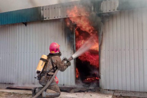 В Калиновке под Киевом горел склад "Новой почты"