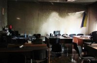 ​В офис "Киевблагоустройства" бросили коктейль Молотова
