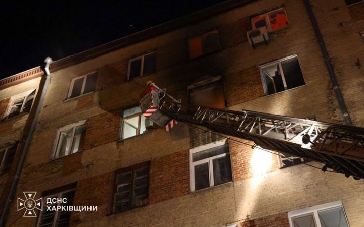 У Харкові внаслідок пожежі у житловому будинку загинула людина, ще п’ятеро постраждали