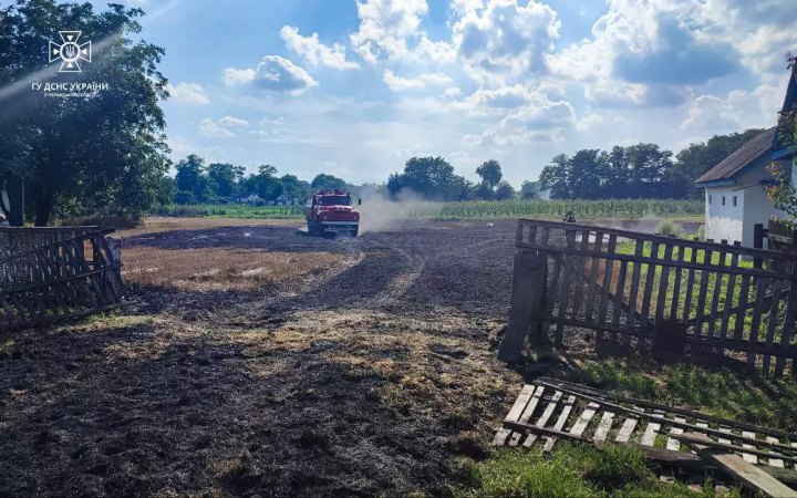 На Черкащині під час пожежі стерні загинув чоловік
